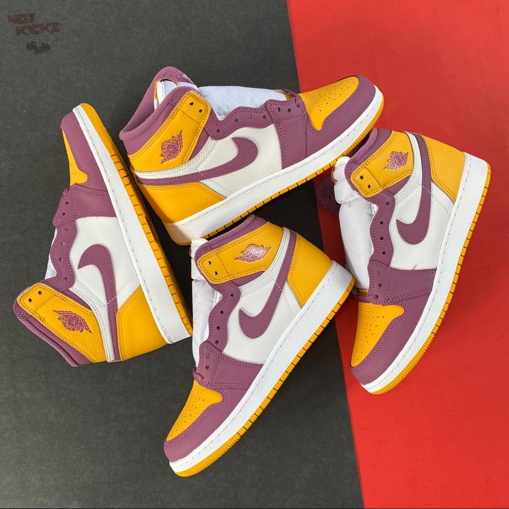 Air Jordan 1 High Brotherhood 💛💜 - Picture 13 of 14